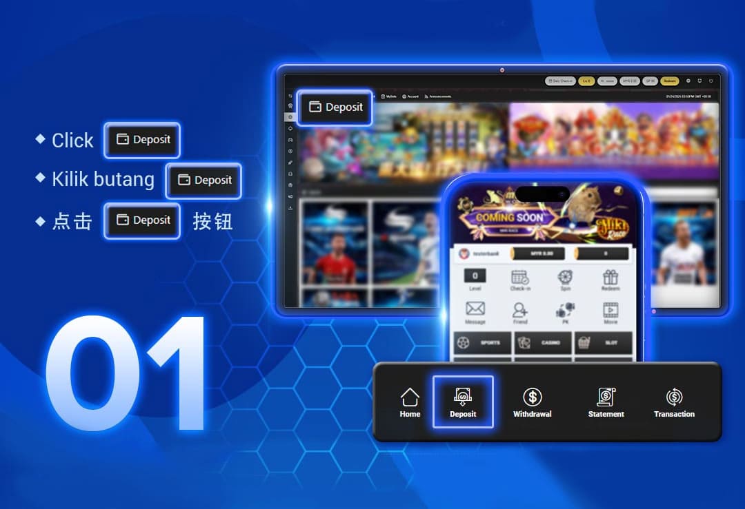 U9Play Web Deposit Tutorial 01