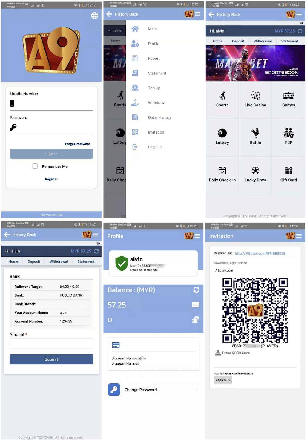 U9Play Web User Interface